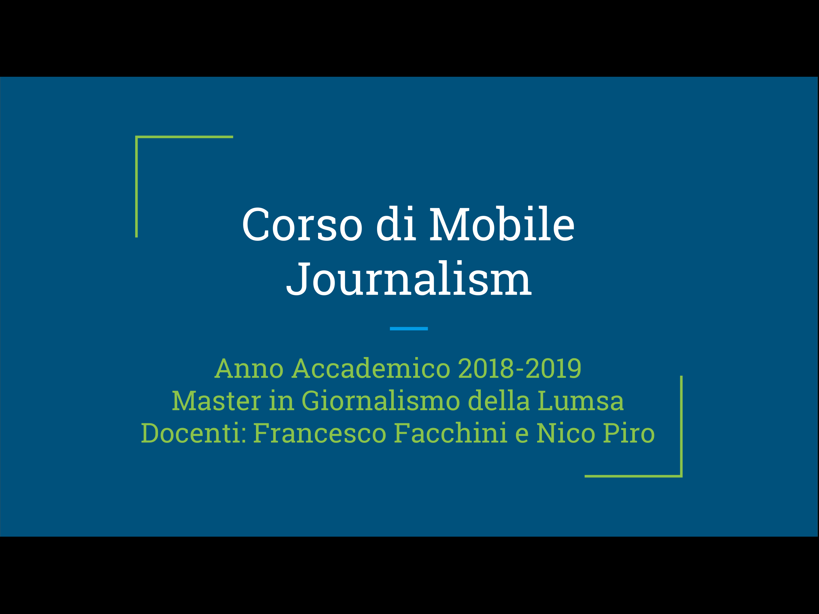 Mobile journalism alla Lumsa: inizia uno splendido viaggio